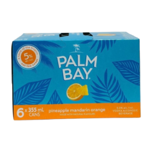 PALM BAY PINEAPPLE ORANGE 6 CANS