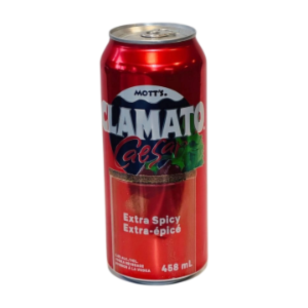 MOTT'S CLAMATO CAESAR EX SPICY 458 ML