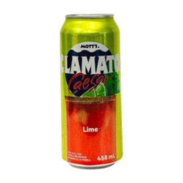 MOTT'S CLAMATO CAESAR LIME 458 ML