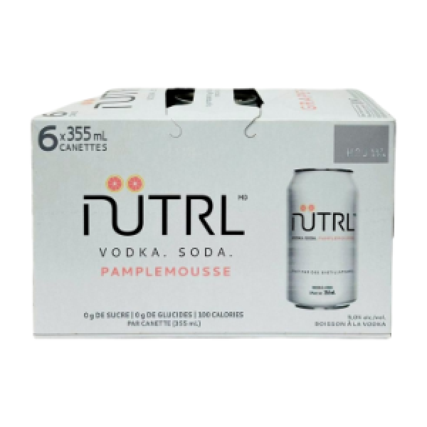 NUTRL VODKA GRAPEFRUIT 6 CANS