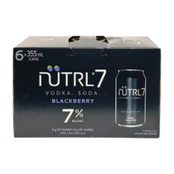 NUTRL VODKA SODA 7% BLACKBERRY 6 CANS