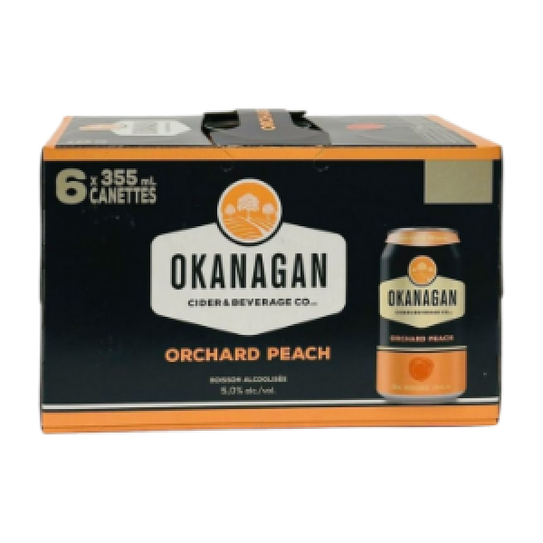 OKANAGAN ORCHARD PEACH CIDER 6 CANS