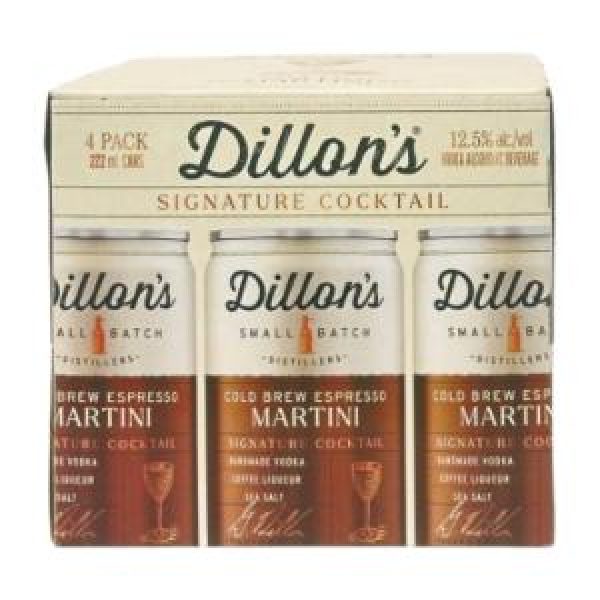DILLON'S COLD BREW ESPRESSO MARTINI 4 CANS