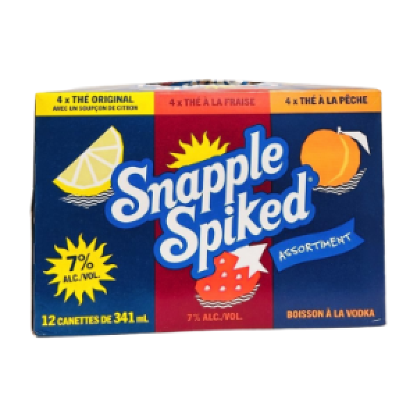 SNAPPLE SPIKED 7% VARIETY 12 CANS