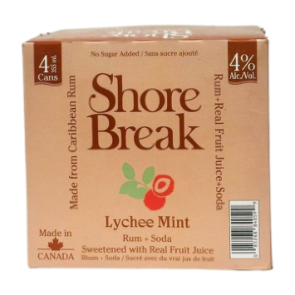 SHORE BREAK LYCHEE MINT 4 CANS