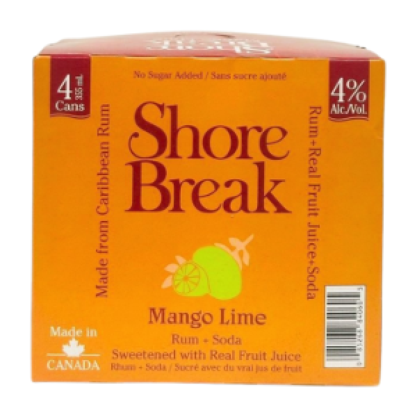 SHORE BREAK MANGO LIME 4 CANS