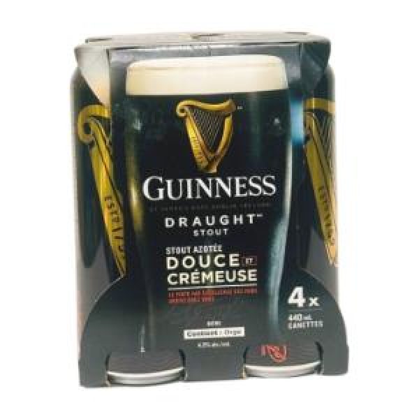 GUINNESS DRAUGHT 4 CANS