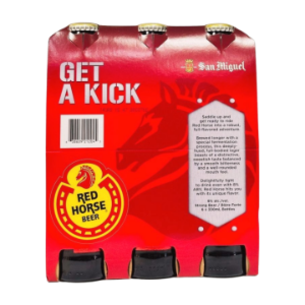 RED HORSE BEER 6 BOTTLES