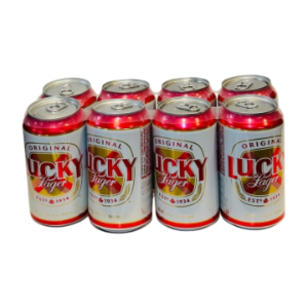 LUCKY LAGER 8 CANS