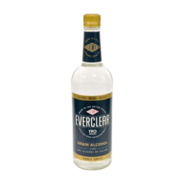 EVERCLEAR 190 PROOF GRAIN ALCOHOL 750 ML
