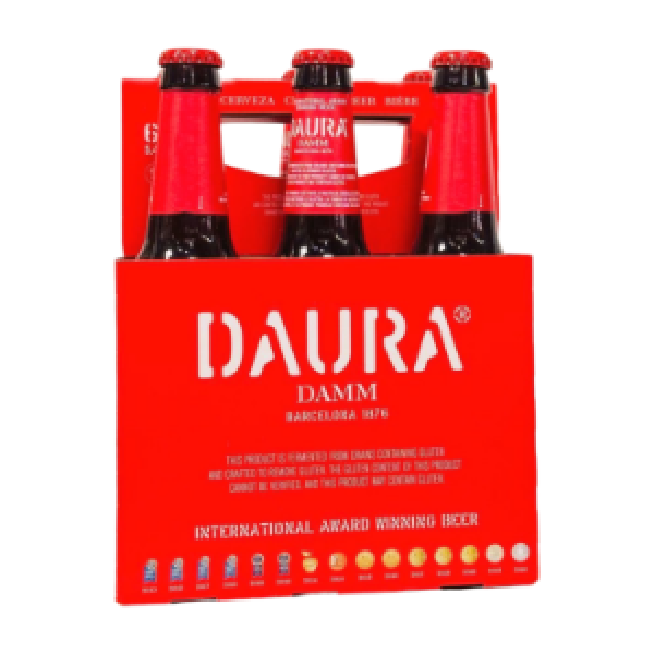 DAURA DAMM CRAFTED TO REMOVE GLUTEN 6 BOTTLES