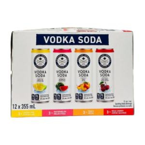 COTTAGE SPRING RTD VODKA SODA 12 CANS