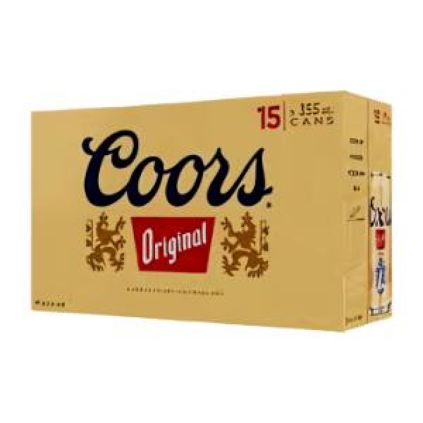 COORS ORIGINAL 15 CANS