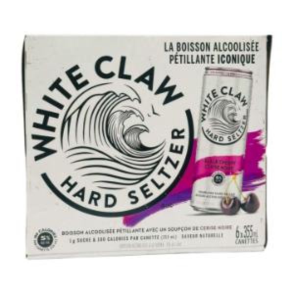 WHITE CLAW BLACK CHERRY 6 CANS