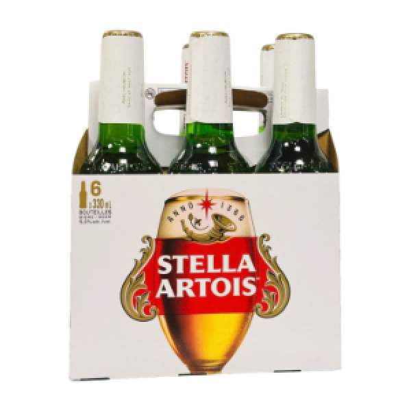 STELLA ARTOIS 6 BOTTLES