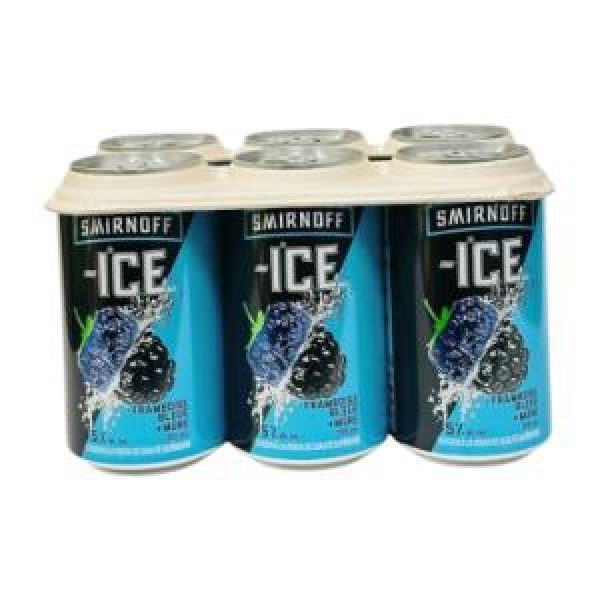 SMIRNOFF ICE BLUE RASPBERRY & BLACKBERRY 6 CANS
