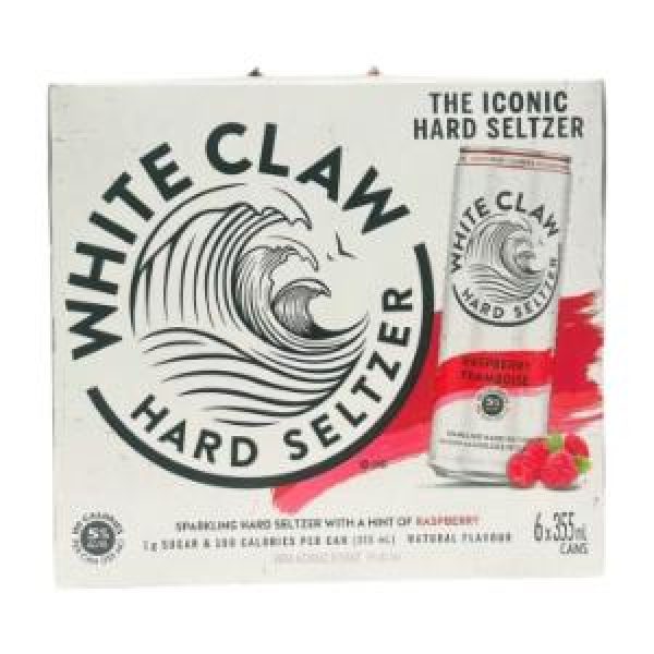 WHITE CLAW RASPBERRY 6 CANS