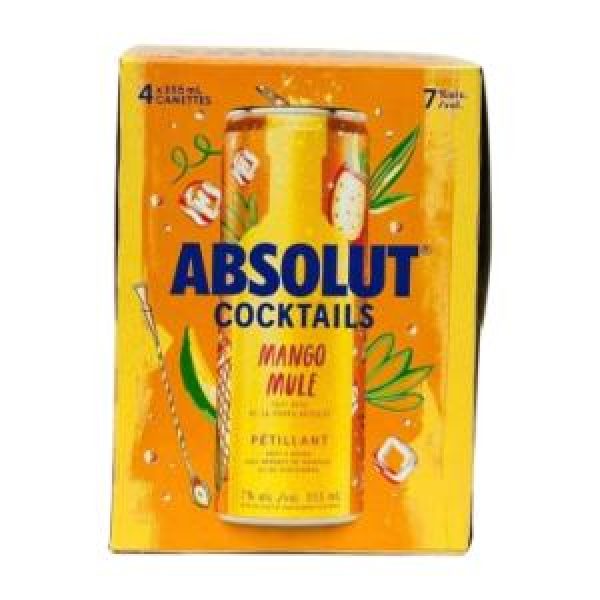 ABSOLUTE MANGO COCKTAIL 4 CANS