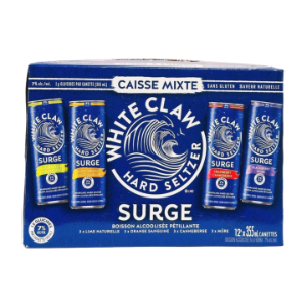 WHITE CLAW SURGE VARIETY 12 CANS