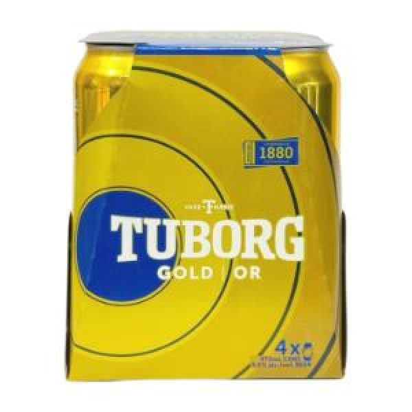 TUBORG GOLD 4 CANS