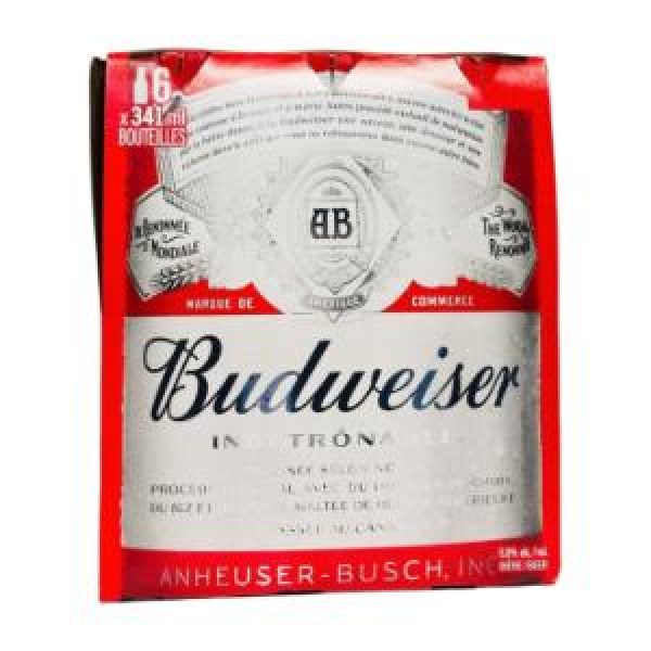 BUDWEISER 6 BOTTLES